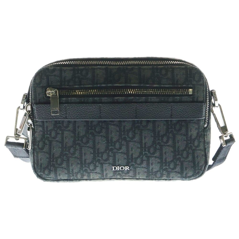 DIOR SAFARI ミニショルダーバッグ 3way レザー 黒ブラック ロゴ すぐ届く！DIOR SAFARIバッグ ミニ ディオール オブリーク (Dior