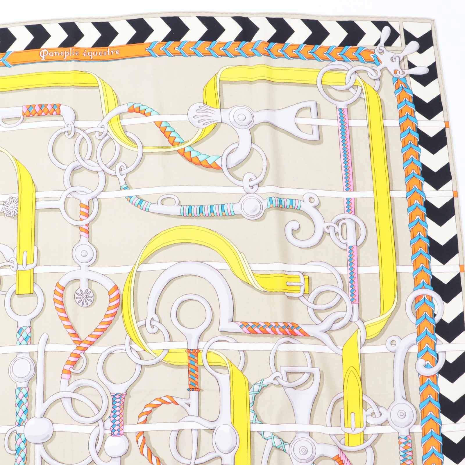 良品◎HERMES エルメス カレ140 カレジェアン Panoplie Equestre