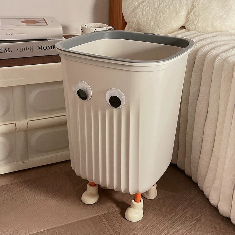 インテリア雑貨 おもしろ雑貨 ゴミ箱 ごみ箱 くずかご ダストボックス 16L プラスチック スクエア 四角 目 脚付き ビッグアイ 顔 キャラクター かわいい キュート リビングルーム キッチン ダイニング 子供部屋 書斎 ベッドルーム 寝室