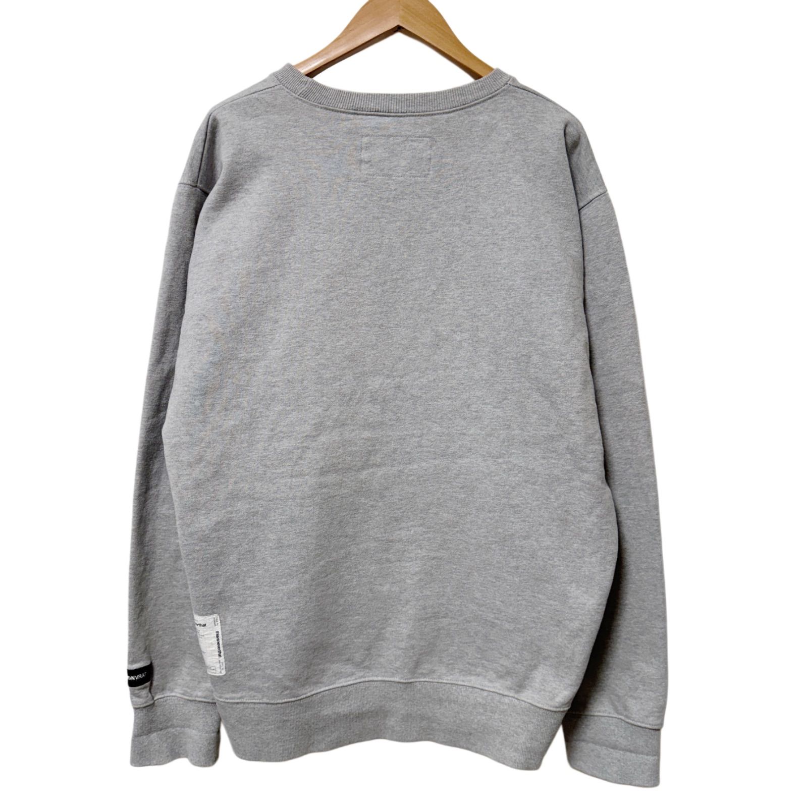 thisisneverthat スウェット 韓国 ヴィンテージ 古着 Thisisneverthat スウェット XLサイズ グレー ネバザ プリント