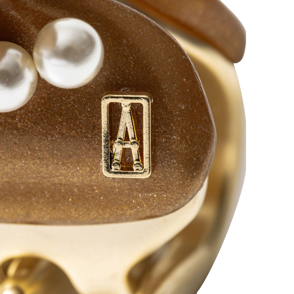 アレクサンドル ドゥ パリ クリップ Mサイズ パールブラウン