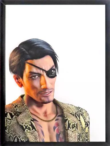 真島吾朗 パブミラー 中古】鏡・ミラー 真島吾朗 兄さんとツーショット A3パブミラー 「セガ