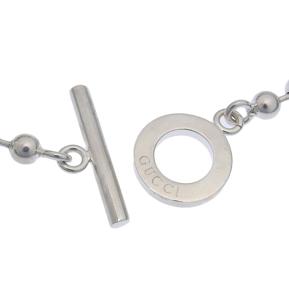 本物保証】 箱・布袋付 新品同様 グッチ GUCCI ボールチェーン  