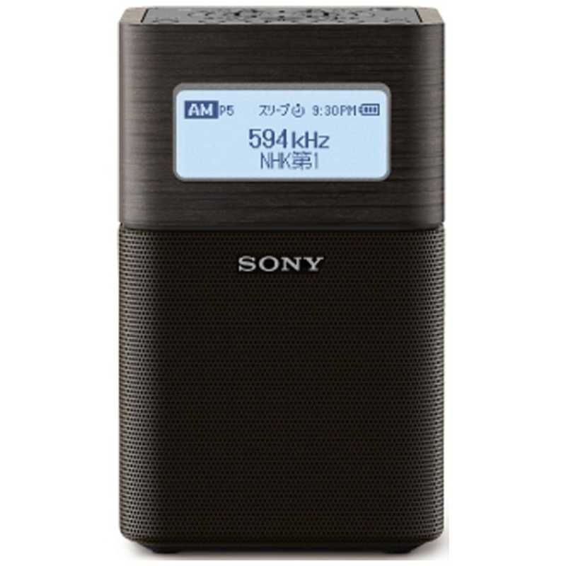 未開梱 ソニー SONY ホームラジオ ブラック ワイドFM対応 |AM|FM SRF-V1BT BC