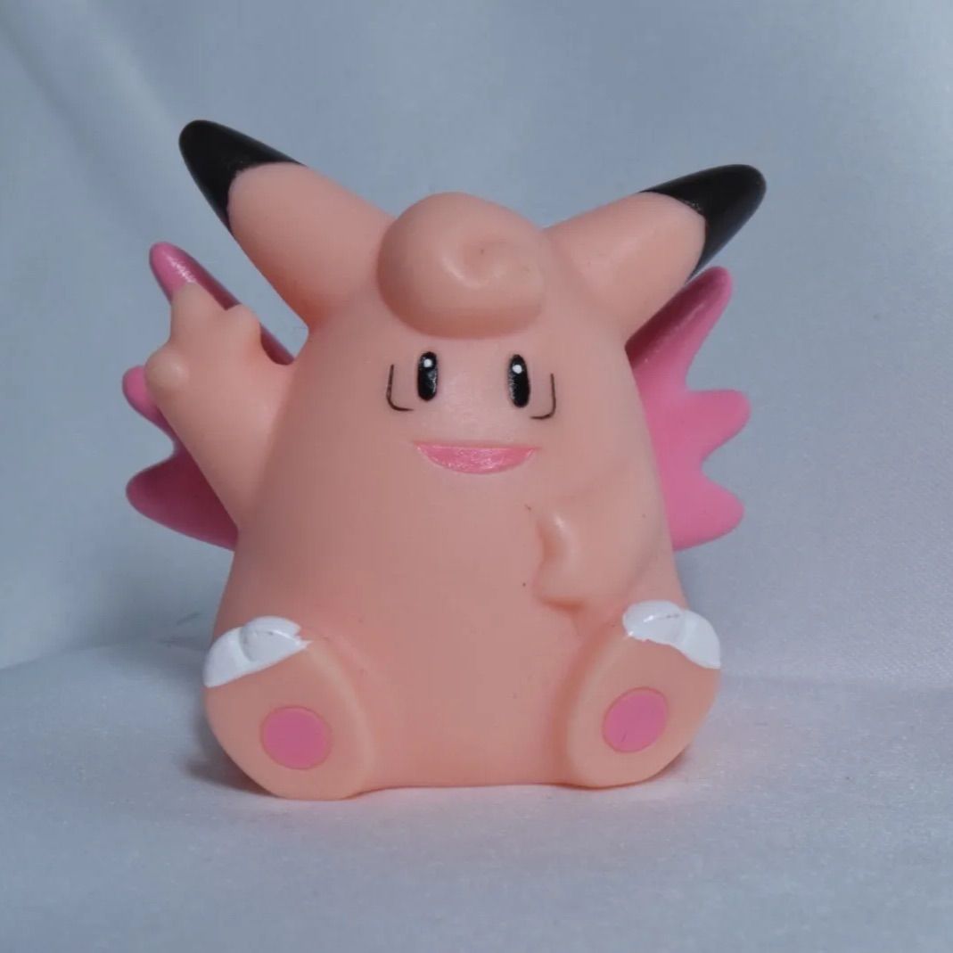 ピクシー 片手上げ 指人形 ポケモンキッズ ソフビ人形 ポケモン