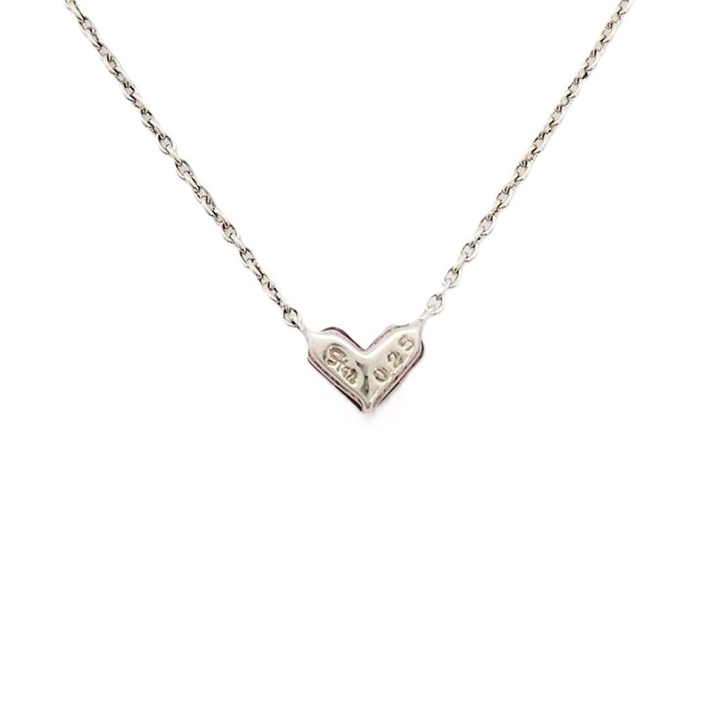 スタージュエリー ミステリアスハート ネックレス K18 ホワイトゴールド