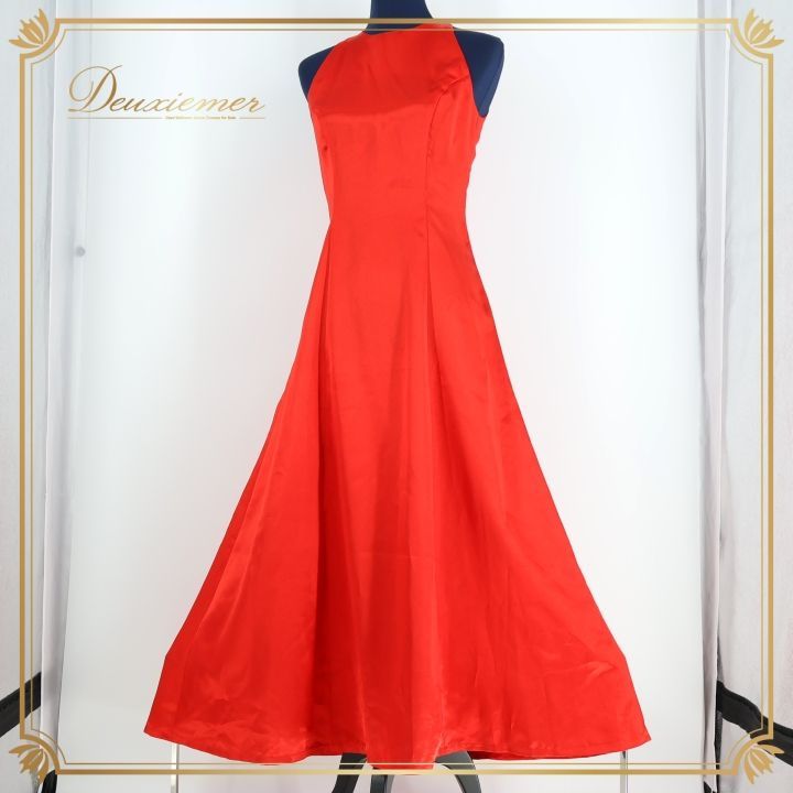 【美品 日本製 フラダンス衣装】ピンク Paondor ワンピース ドレス 赤 美品 日本製 フラダンス衣装】レッド Paondor ワンピース ドレス
