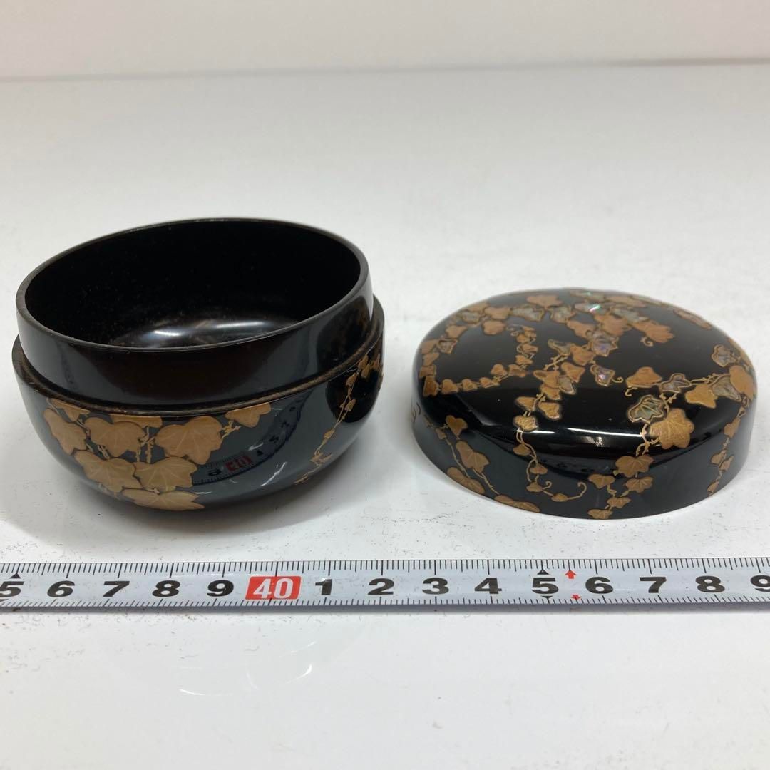 時代　光琳　蒔絵　棗　直径7.5/15.5㎝　東ま5-1021① 時代 光琳 蒔絵 棗 直径7.5/15.5㎝ 東ま5-1021① - メルカリ