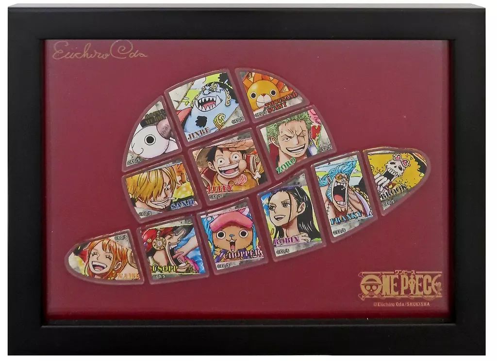 バッジ・ピンズ 集合 額装ピンズセット-麦わら帽子 COLOR VERSION