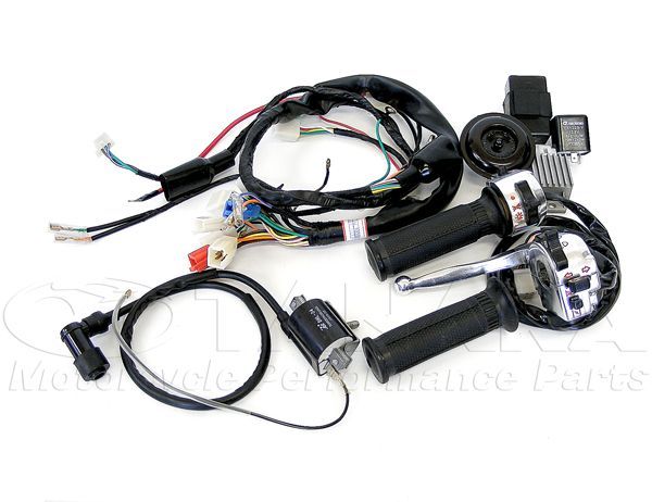 ca 47 ダックス DAX 12 V メインハーネス 左右スイッチ 電装フルセット