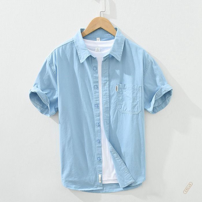 ボタンダウン シャツ メンズ 半袖 シャツ カジュアル シャツ 半袖 シャツ ビジネス 夏 紳士服mumas01DZ10