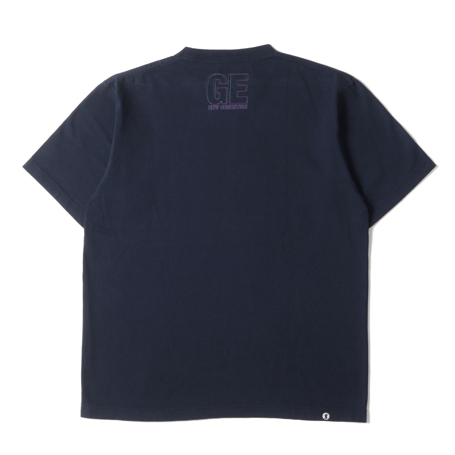 GOOD ENOUGH グッドイナフ Tシャツ サイズ:L バンダナプリント クルーネック 半袖 Tシャツ 2009年モデル 00s ネイビー 紺  トップス カットソー