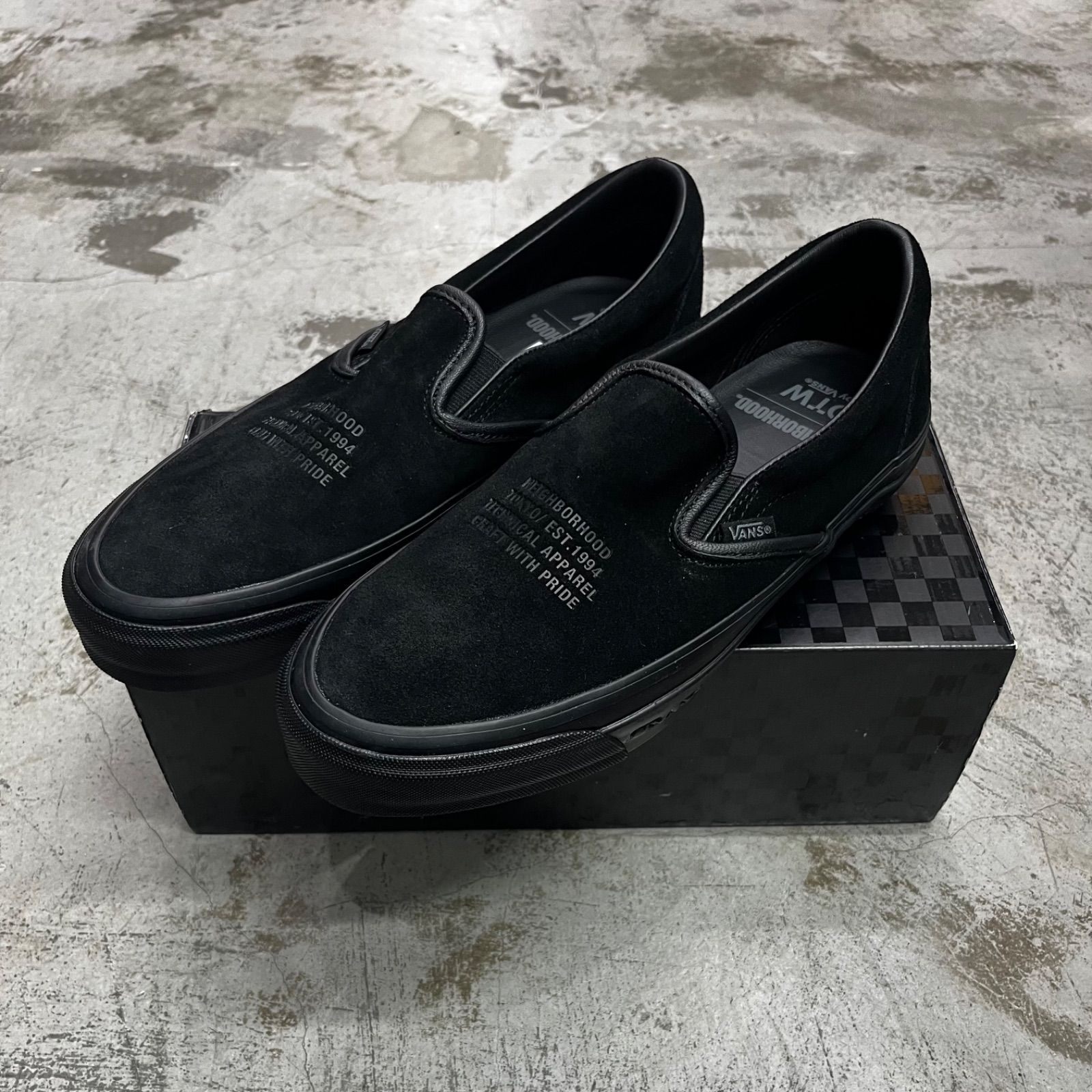 新品　NEIGHBORHOOD VANS OTW ブラック スリッポン黒28.0 Vans OTW Classic Slip-On 98 NEIGHBORHOOD Black Men's