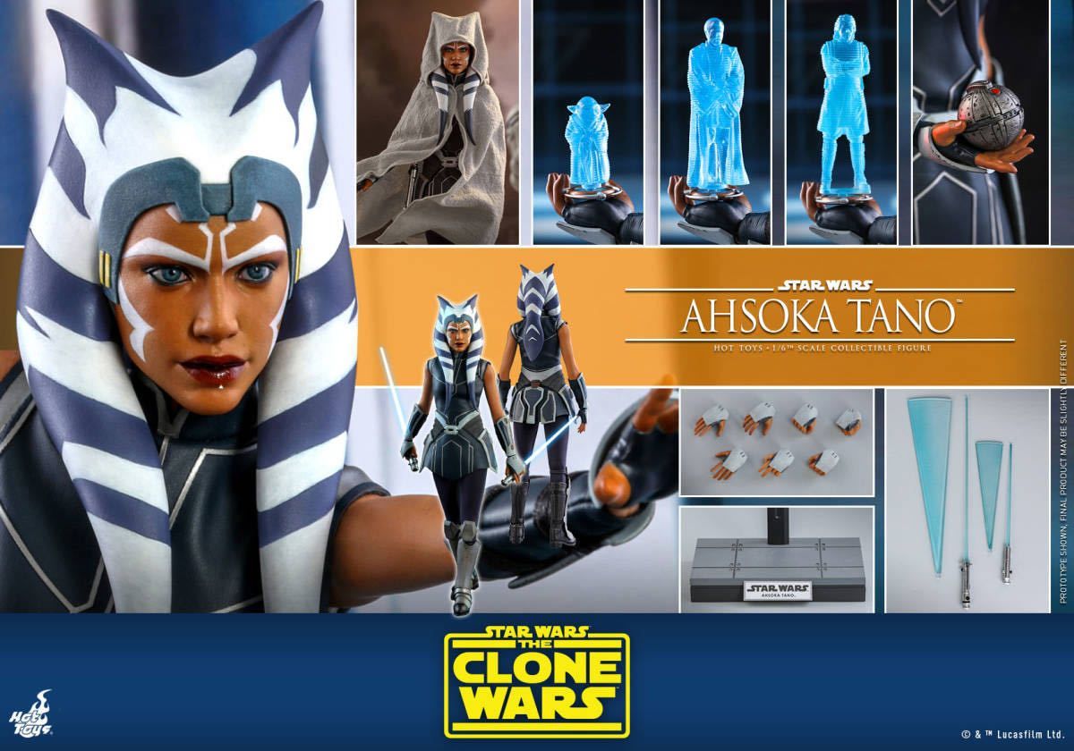 ホットトイズ 1/6 スター・ウォーズ：クローン・ウォーズ アソーカ・タノ 未開封新品 マンダロリアン TMS021 Ahsoka Tano  HOTTOYS - メルカリ