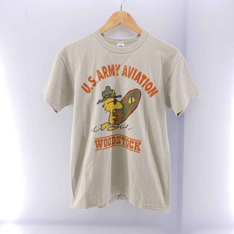 TOY s McCOYS×PEANUTS U.S ARMY AVIATION Tシャツ ベージュ サイズM トイズマッコイ 24