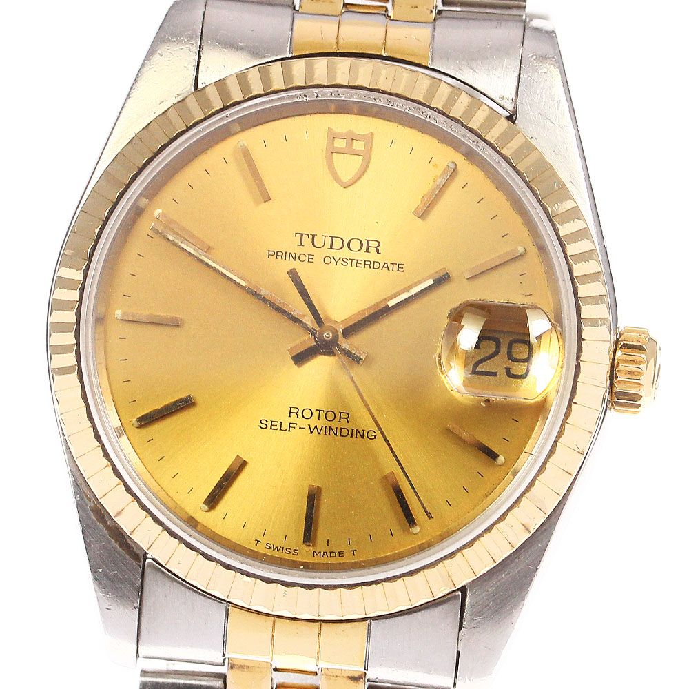 チュードル TUDOR 74033 プリンス オイスターデイト cal.2824-2 YGベゼル 自動巻き メンズ_757019