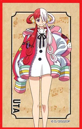 中古】食玩 ステッカー・シール ウタ/縦・音符 「ONE PIECE FILM RED