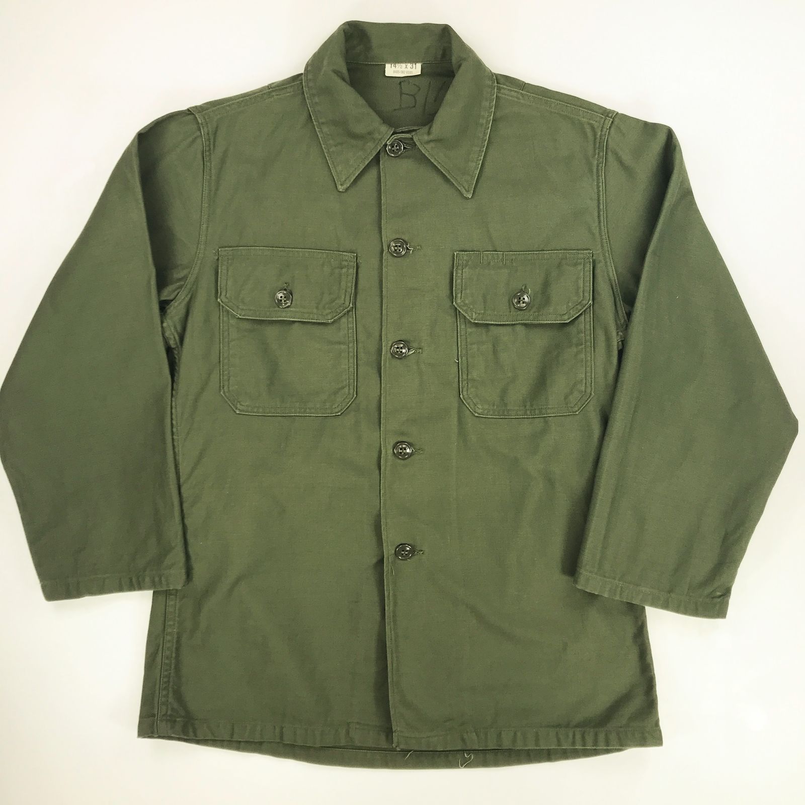 中古 長袖シャツ 60年代 USA製 美品 OG-107 ユーティリティシャツ 