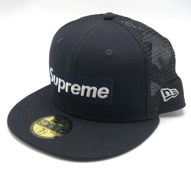 SUPREME × New Era 23SS Box Logo Mesh Back Cap 7 1|2 59.6cm ネイビー シュプリーム ニューエラ 10 240010477365