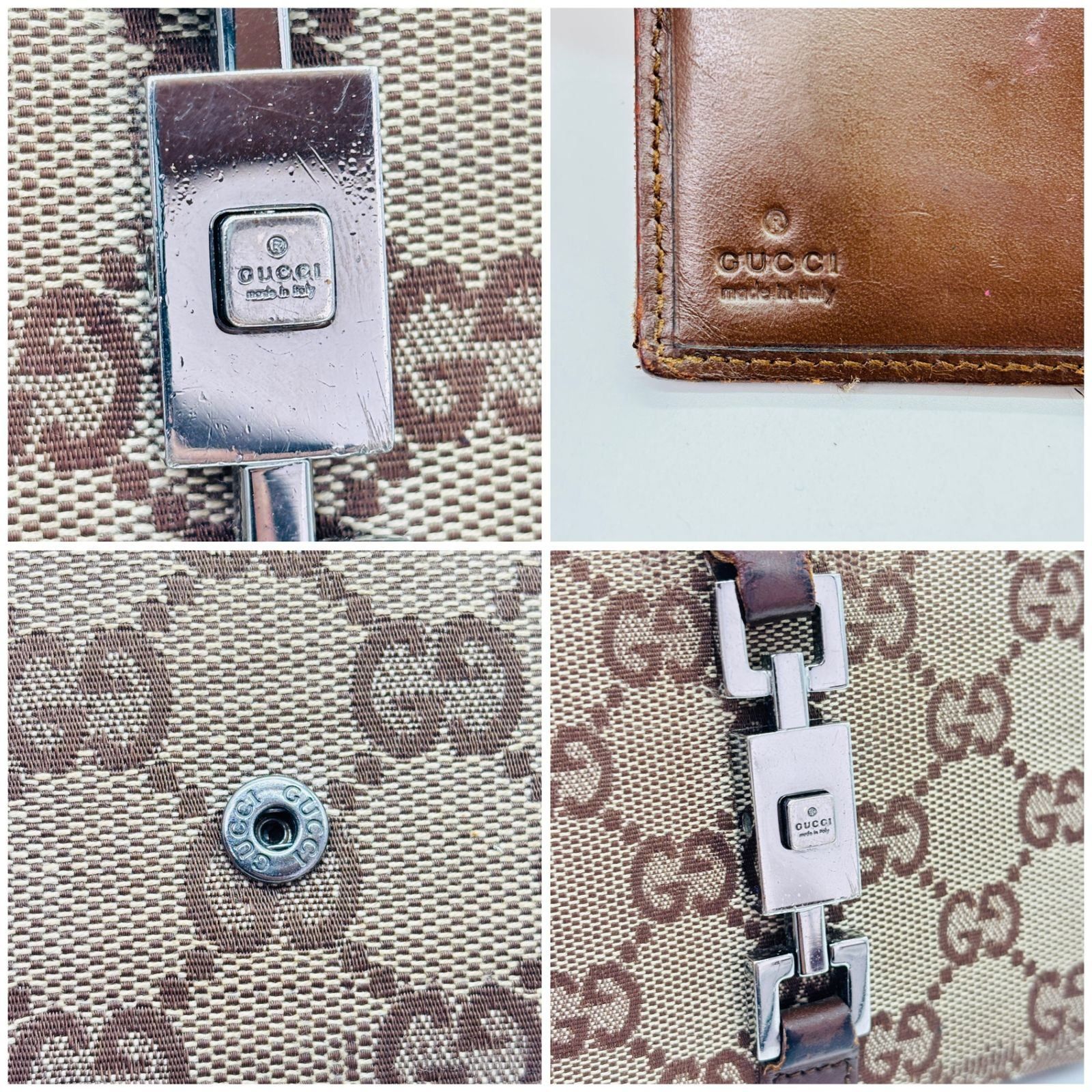 希少ヴィンテージ✨】 GUCCI グッチ 二つ折り財布 ジャッキー GGライン 
