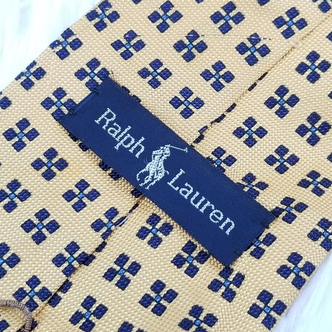 ラルフローレン ネクタイ 総柄 小紋柄 花柄 シルク RALPH LAUREN