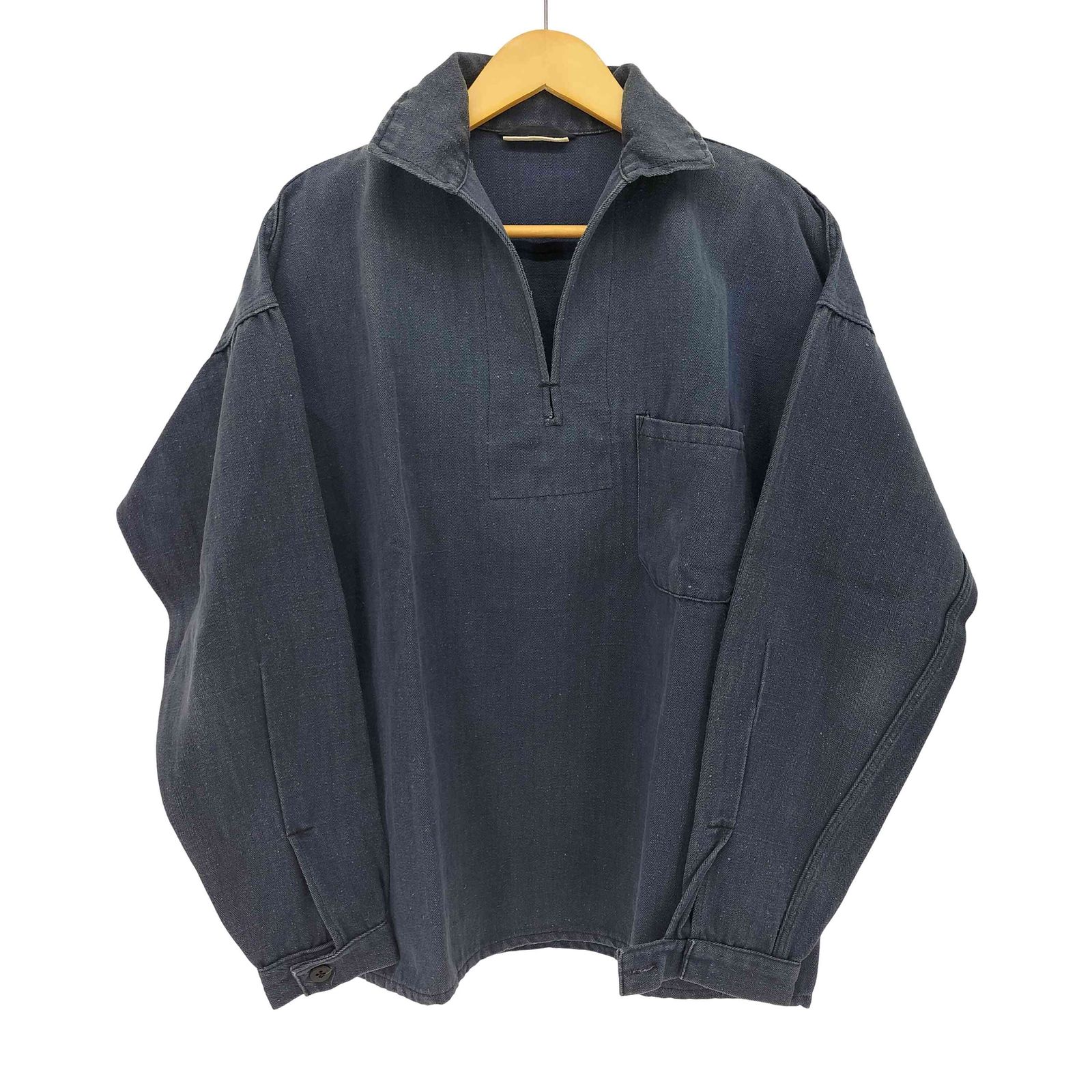 ジャーマンアーミー GERMAN ARMY Vintage ドイツ軍 ヘリンボーン fisherman smock フィッシャーマン スモック メンズ m48