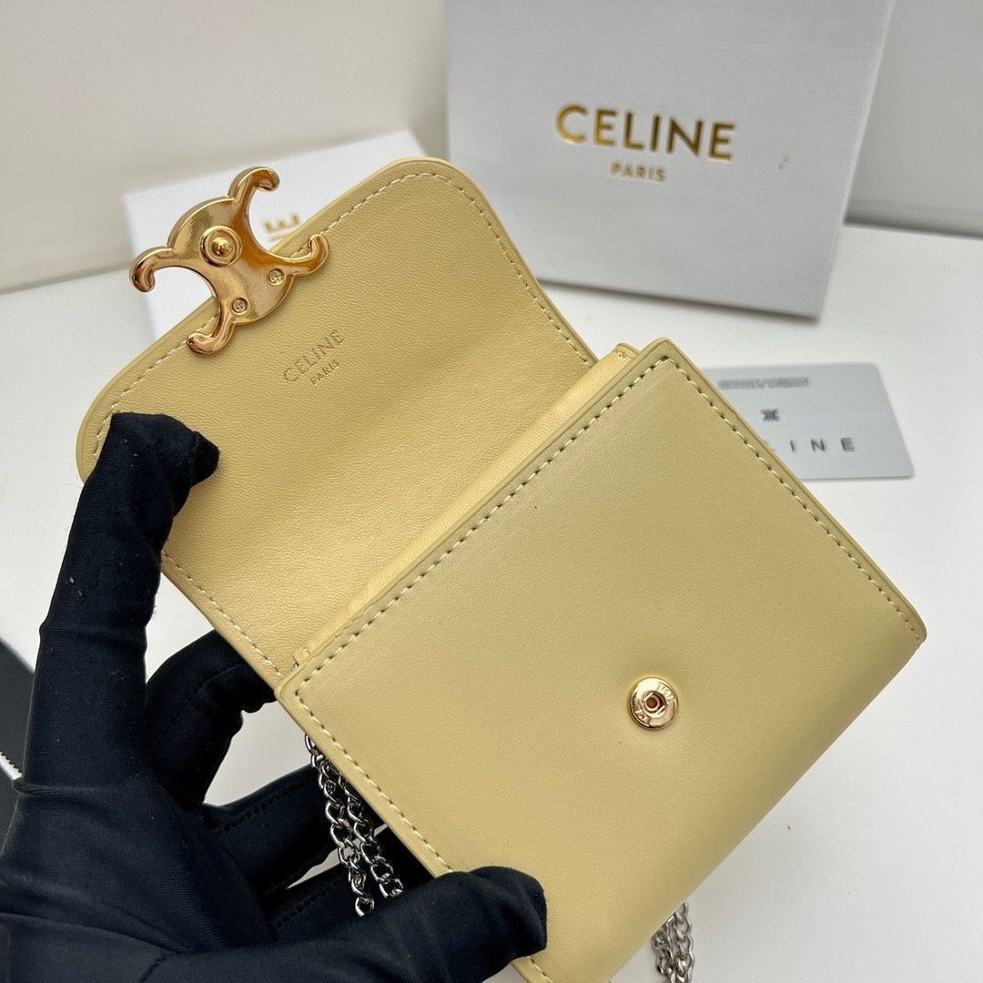 本日限定】?Celine トリオンフ チェーンウォレット 10783 ? 高級