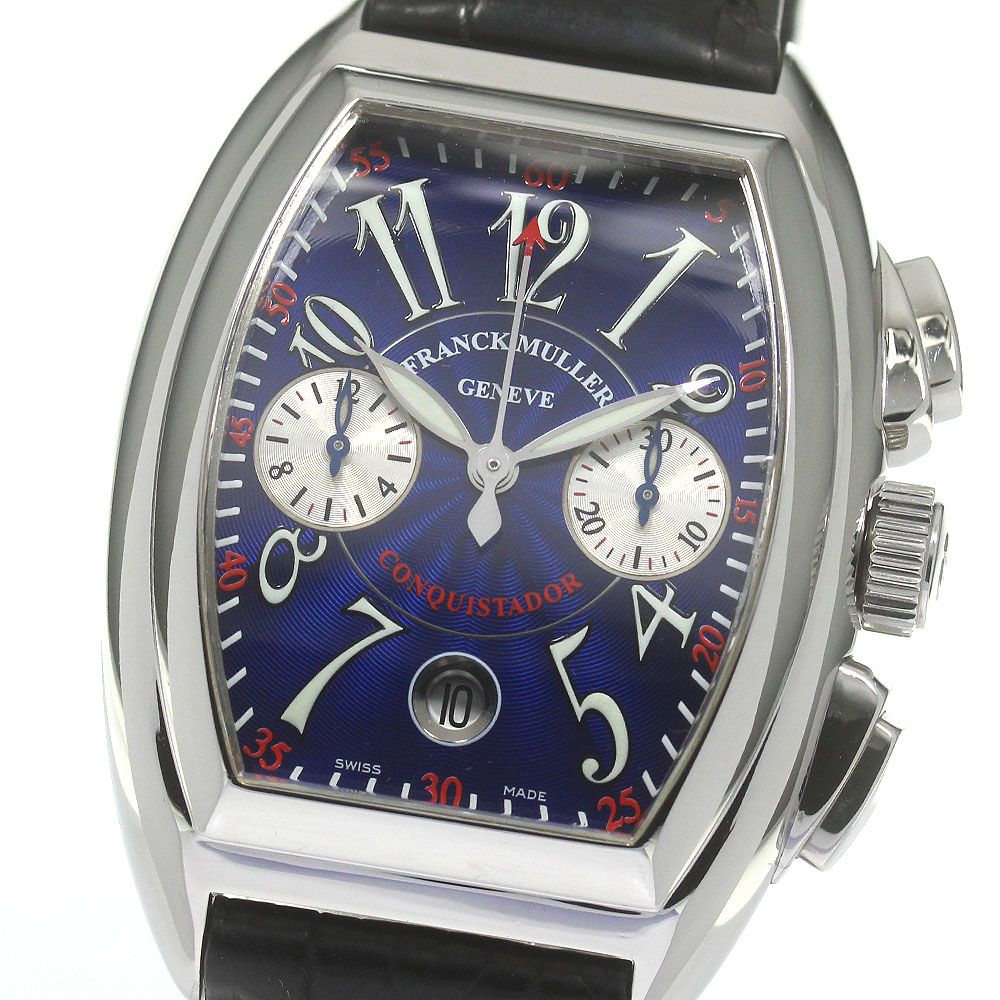 フランクミュラー FRANCK MULLER 8005CC コンキスタドール  デイト 自動巻き メンズ箱・保証書付き_827176