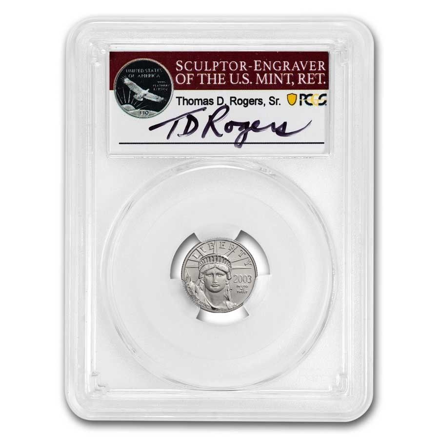 2003 1|10 oz American Platinum Eagle MS-69 PCGS Rogers