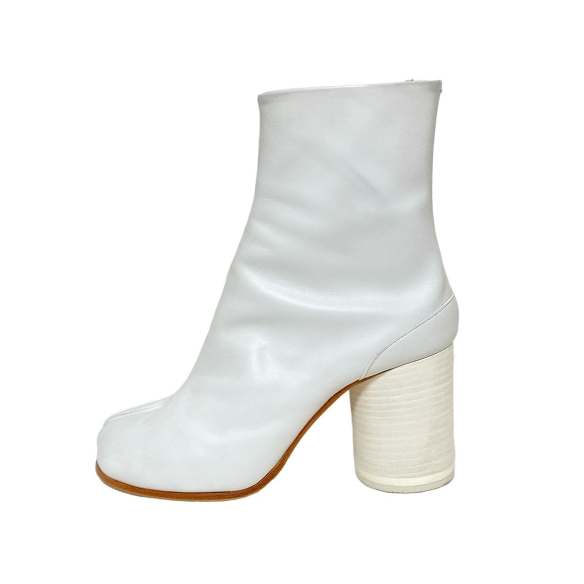 Maison Margiela メゾンマルジェラ ショートブーツ 35 レディース - S58WU0260 白 タビ|アウトソール張替済 レザー