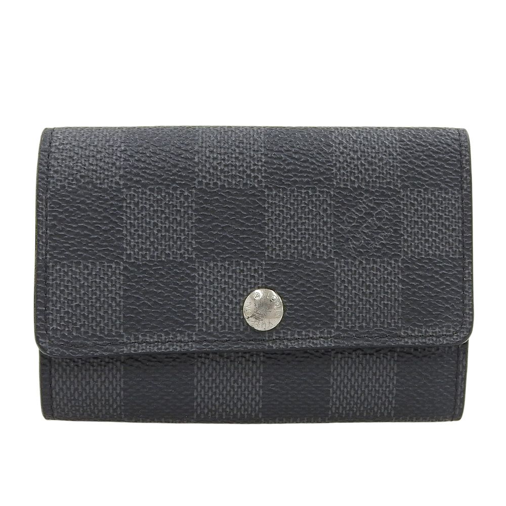 本物保証 超 ルイヴィトン LOUIS VUITTON ダミエ グラフィット ミュルティクレ6 N62662 鍵入れ キーケース6本用