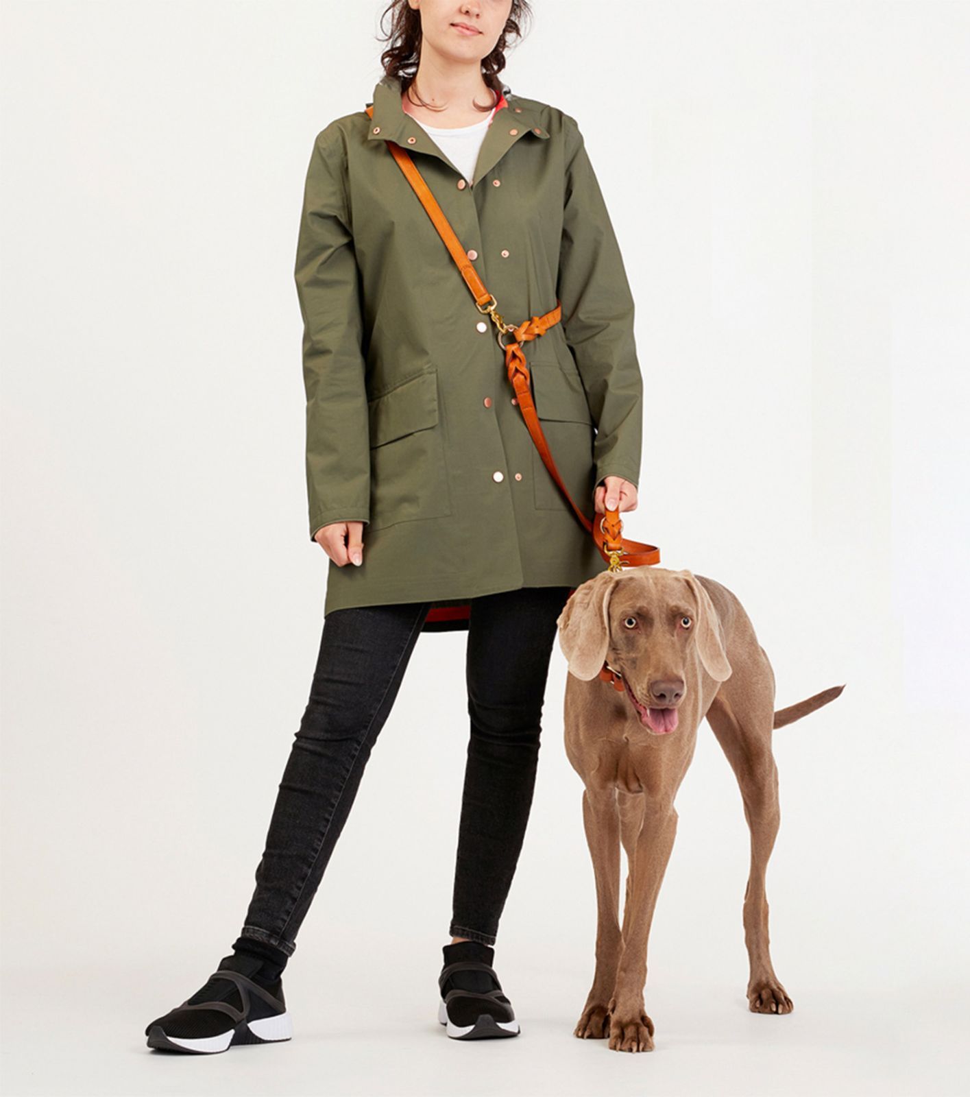 店頭見本品 Cloud7｜Dog Leash Hyde Park Cognac L ｜リード レザー 犬 小型犬 中型犬 海外直輸入 ペットグッズ