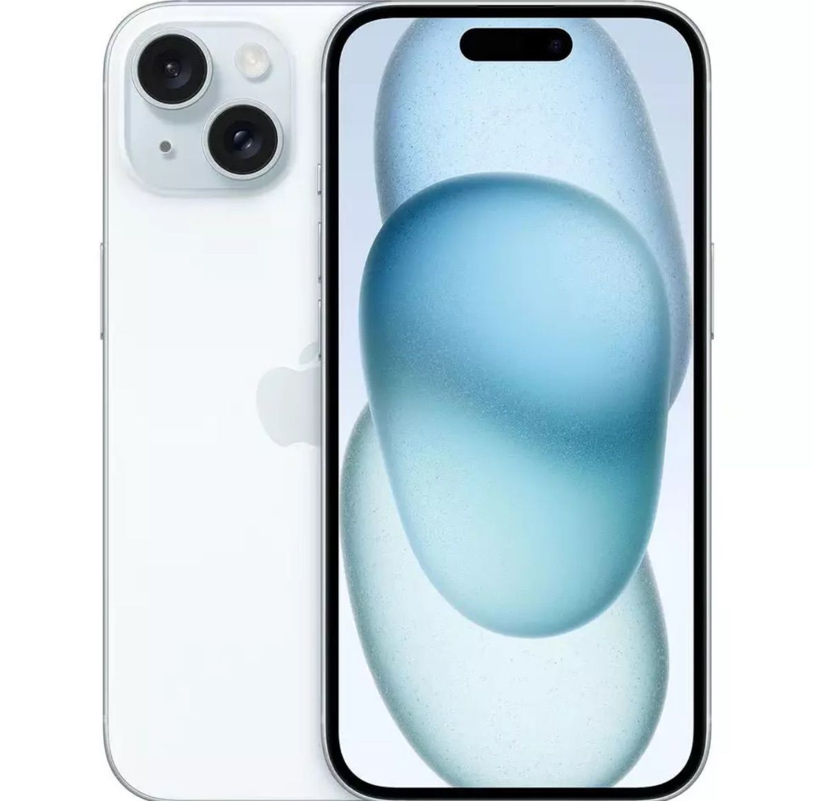 iPhone15 ブルー　128GB SIMフリー　白ロム　送料無料