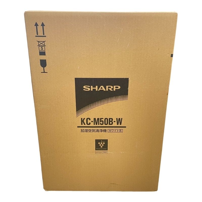 SHARP シャープ 加湿空気清浄機 KC-M50B-W プラズマクラスター【新品未開封】12408K271 - メルカリ