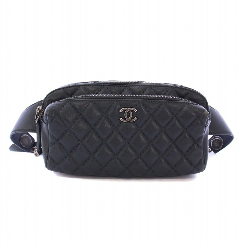 シャネル CHANEL マトラッセ ウエストバッグ ボディバッグ ココ