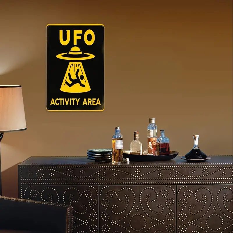ブリキ看板 UFO エイリアン 宇宙人 SF オカルト 未確認飛行物体 看板 