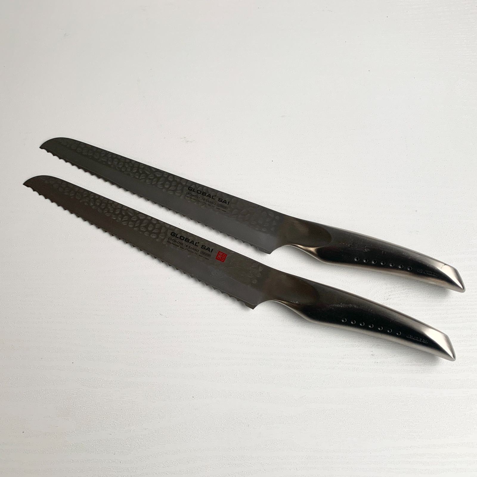 GLOBAL SAI 彩 オールステンレス 包丁 2本セット CROMOVA 18 SANSO SAI