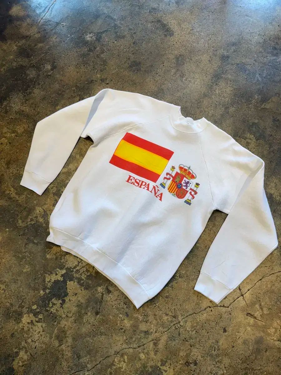 80s FRUIT OF THE LOOM(フルーツオブザルーム) 50 ／ usa スウェットシャツ (エクラ)