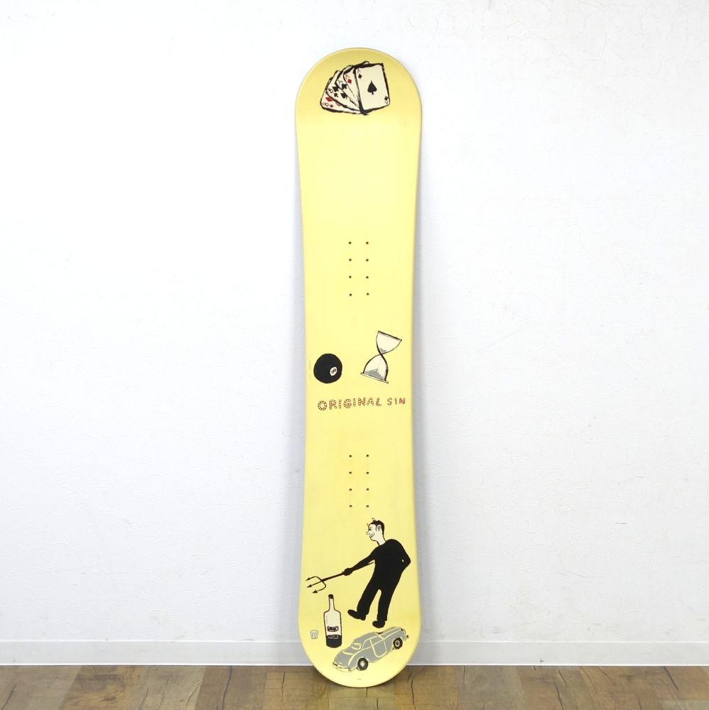 シン SIN SNOW BOARD スノーボード フランス製 151cm 板 板のみ デッキ 