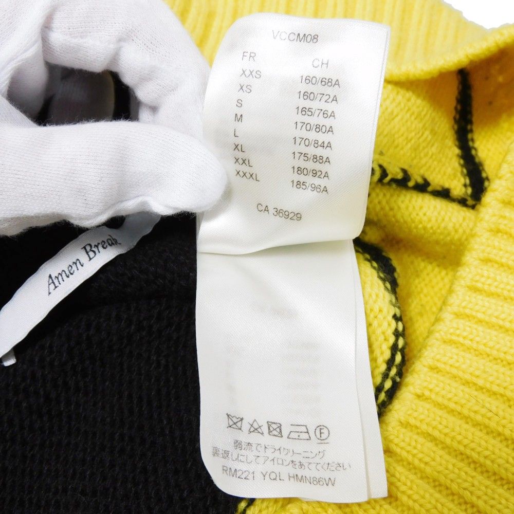 LOUIS VUITTON ルイ・ヴィトン インタルシア フットボール Vネック  