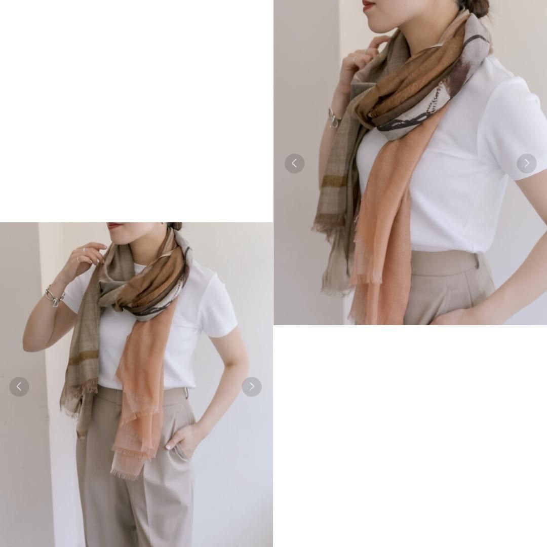 馬柄大判ストール