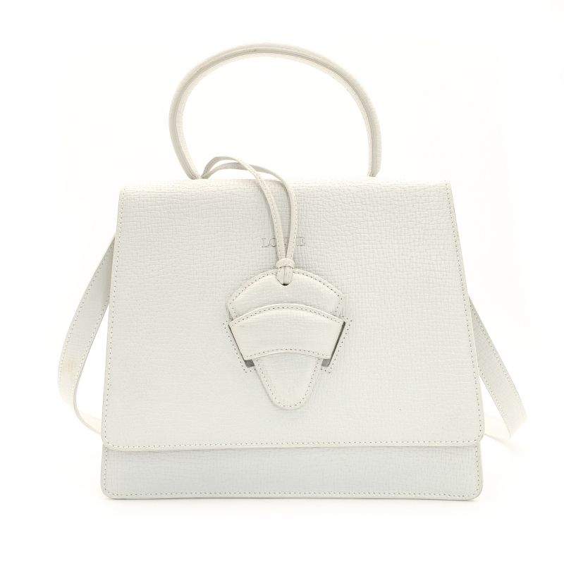 ロエベ LOEWE ハンドバッグ レザー ホワイト 2way クロスボディ ヴィンテージ 白 7-9-181