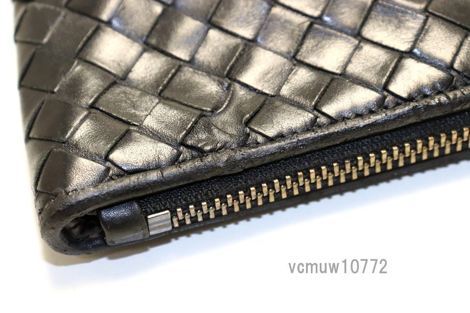 新タグ希少中古□BOTTEGA VENETA イントレチャート パイソン レザー 2