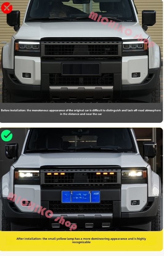 トヨタ ランドクルーザー 250 グリル LEDランプ イエロー マルチ ポジション