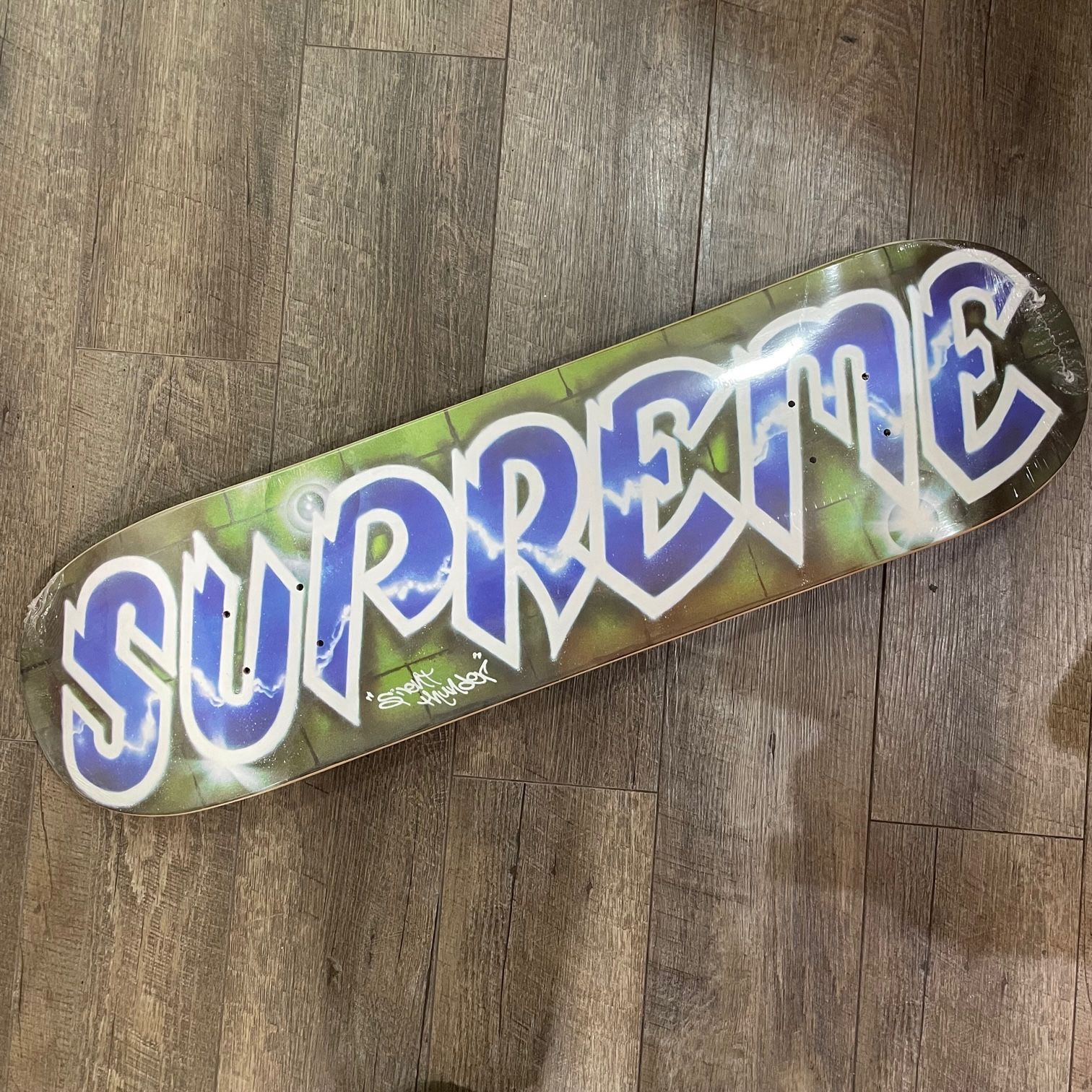 未使用品 SUPREME × Lee Quinones 18SS Lee Logo Skateboard BLUE