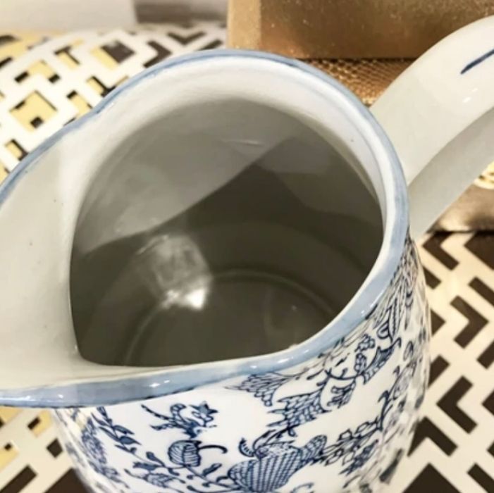 シノワズリ 花瓶 磁器 ブルー×ホワイト フラワーポット 【公式通販】
