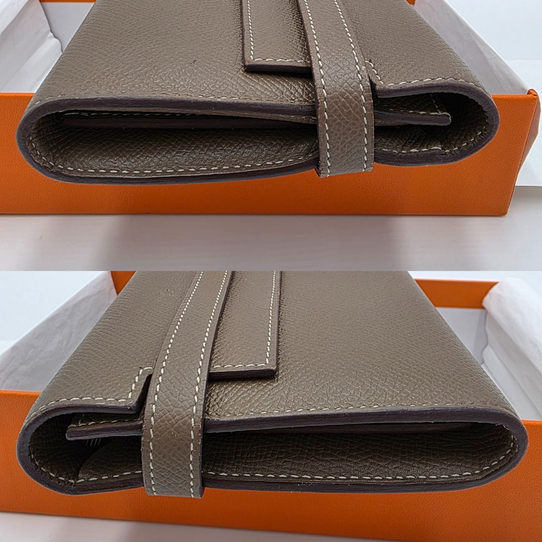 HERMES エルメス ケリーウォレット ロング エトゥープ エプソン