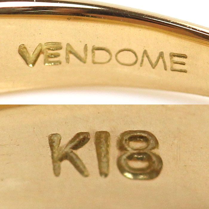 Vendome Aoyama ヴァンドーム青山 K18YG イエローゴールド リング  