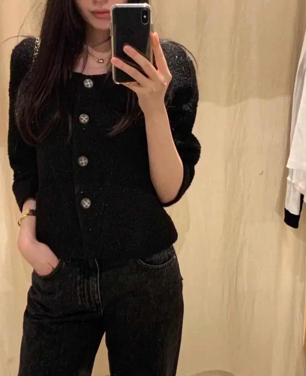 Le Plein きらめく ツイード ジャケット ショートパンツ セット