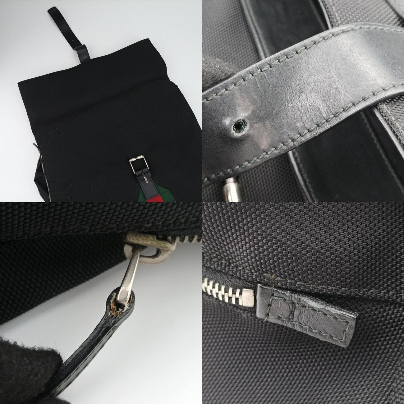 グッチGucciシェリーラインブラックキャンバス337075B020686876